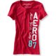 thumbnail image 1 of Aeropostale New York City Aero 87 - Camiseta gráfica para mujer, color rojo, pequeña Aeropostale Camiseta gráfica, 1 of 1
