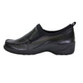 thumbnail image 3 of 24 HOUR COMFORT Lora Wide Width Moccasin Design Comfort Leather Loafers BLACK 11, 3 of 6