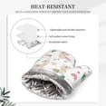thumbnail image 3 of Oven Mitts and Pot Holders Sets, Cactus Feminine Cute Alpaca Heat Resistant Silicone Oven Non-Slip Oven Gloves Mittens Hot Pads for Kitchen, Cooking, Baking, Grilling, 3 of 5