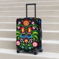 thumbnail image 6 of Hirioo Roosters and Flowers for Elasticity Suitcase Cover (No luggage Included) Durable Luggage Protector Fits 18-32 Inch Luggage-Large, 6 of 7
