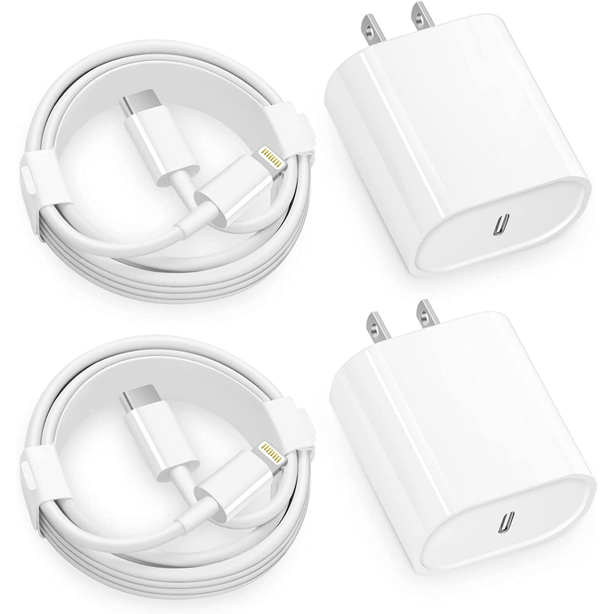 iPhone 12 13 Fast Charger,【Apple MFi Certified】 2-Pack 20W Type C Fast  Charger Block with 6FT USB-C to Lightning Cable Compatible with iPhone  13/13 Pro/12/12 Pro/12 Pro Max/11/Xs Max/XR/X, iPad | Walmart