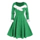 thumbnail image 1 of Vestidos de Navidad Para Mujer Moda Sólido Manga Larga Fuera Del Hombro Collar Vestido Retro Odeerbi  ODB199240, 1 of 5