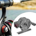 thumbnail image 2 of Carrete de pesca en hielo,Carrete de pesca en hielo con copa de alambre para izquierda,Carretes de pesca Baitcaster Carrete de pesca ligero,Sedal de pesca con mosca Rueda Carrete, 2 of 8