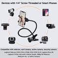 thumbnail image 4 of Double-clamp Camera Phone Holder Extended Metal Bending Bracket 26-27s, 4 of 4