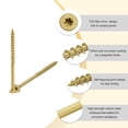 thumbnail image 4 of Uxcell 50pcs Deck Screws #9 x 2-1/2" Torx Exterior Wood Screws with T25 Drive Bit, 4 of 7