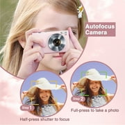 4K Digital Camera, Autofocus Vlogging Camera 48MP 16X Digital Zoom Digital Camera With 32GB Memory Card Portable Compact Small Camera For Teens Adult Beginner Kids,Perfect Gift