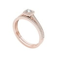 thumbnail image 2 of 1/3 Carat T.W. Diamond Single Halo 10kt Rose Gold Engagement Ring Set, 2 of 5