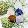 thumbnail image 5 of Deago 10pcs Natural Healing Crystal Quartz Heart Love Worry Stones Set Bulk Polished Pocket Palm Thumb Gemstones Chakra Reiki Balancing (Pink, 0.8in), 5 of 8
