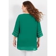 thumbnail image 2 of Catherines Women's Plus Size Crinkle Embroidered Tunic, 2 of 3