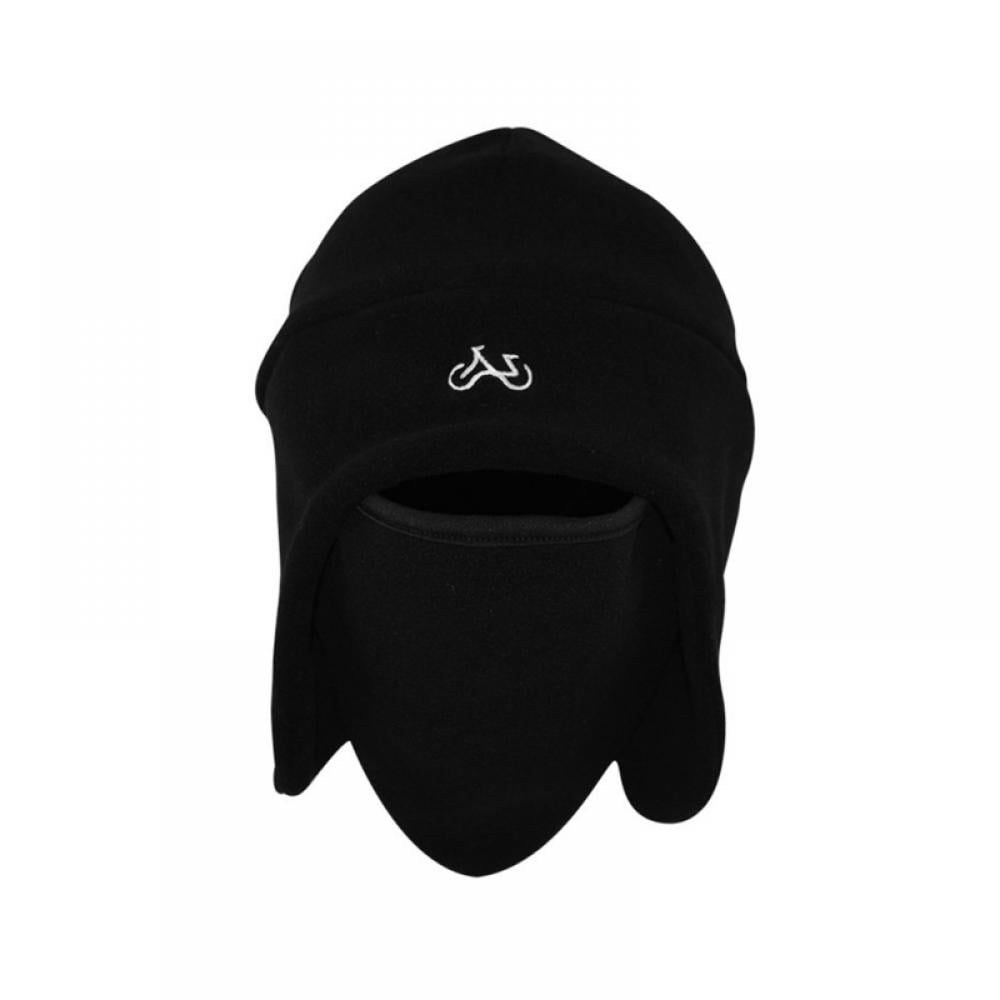 Winter Sport Beanie Skull Cap Fleece Bike Face Cover Ear Warmer Headwear Black 
