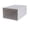White, variant on Stackable Plastic Storage Drawer Organizer with Transparent Front Panel and Heart Handle for Home Office Use