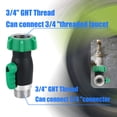 thumbnail image 3 of MOMOJIA 3/4Inch Stainless Steel Threaded Valves Connector Leakproof Water Pipe Stop Valves, 3 of 8