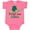Hot Pink, variant on Inktastic Port St. Lucie, Florida Happy Sea Turtle Boys or Girls Baby Bodysuit