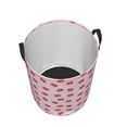 thumbnail image 3 of Balery Cute Pig Nose Round Laundry Basket with Handles Waterproof Freestanding Laundry Hamper for Clothes Toys in the Dorm and Family-Small, 3 of 8