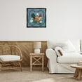 thumbnail image 3 of Stupell Industries Rooster & Daisies Animals & Insects Painting Black Floater Framed Canvas Art Print Wall Art, 25 x 25, 3 of 10