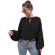 thumbnail image 1 of Las mujeres Batwing manga blusa atada O cuello camisas sueltas MABOTO Jerseys de mujer, 1 of 7