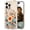 Cherry Blossom, variant on Compatible for iPhone 16 Pro Case for Women Girls Clear Design Cute,Girly Protector Blue Watercolor Spring Floral Bouquets Peony Rose Plants Natural