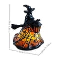thumbnail image 3 of Avolia Halloween Witch Lamp, 5.9" Inspired Witch Hat Lamp, Gothic Spooky Witches Decor with Holding Lantern, Spooky Decorative Standing Night Light, Halloween Party Lighting Decorations Indoor, 3 of 6