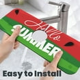 thumbnail image 6 of Sikiie Watermelon Hello Summer Splash Guard for Sink Faucet-1 PC Super Absorbent Fast Drying Mat Sink Gadgets-Splash Guard for Kitchen, Sink Mat, 6 of 7
