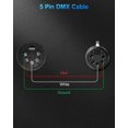 thumbnail image 3 of Cables DMX Palujorty de 5 pines, 7,6 m, paquete de 4 con 3 conductores, 3 of 5