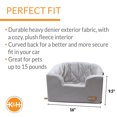 thumbnail image 3 of K&H Pet Products Hangin' Bucket Booster Toy Breed Dog Car Seat Gray 16 X 14.5 Inches, 3 of 11
