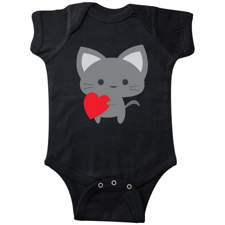 

Inktastic Heart Cat Gift Baby Boy or Baby Girl Bodysuit