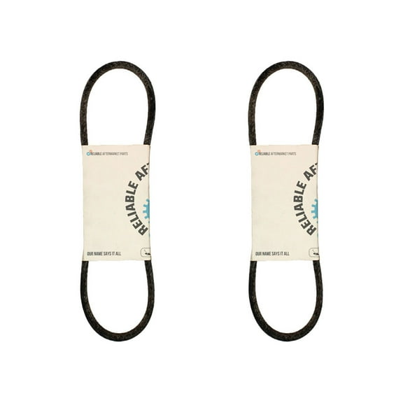 RAParts 66091-25020 Set of (2) PTO Shaft Belts Fits Kubota Riding Mowers T1600H