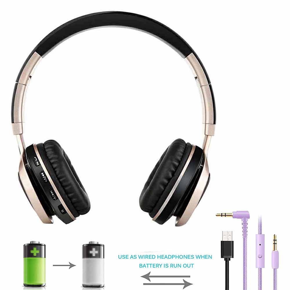 Bluetooth Headphones, Folding Stereo 