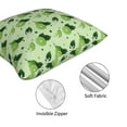 thumbnail image 4 of Throw Pillow Covers Set of 4 Cute Limes Flowers Soft Decorative Pillowcase for Couch Living Room Bed Sofa, Square Pillow Covers Pillow Protector with Zipper, Home Decor 18"x18", 4 of 7
