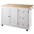 thumbnail image 1 of Ashley Furniture Withurst Kitchen Cart in White and Light Brown, 1 of 1
