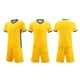 thumbnail image 1 of Conjuntos de blusas y camisas de manga corta con cuello en V. Conjunto de traje de fútbol de color sólido para niños para juegos deportivos universitarios, partidos de rendimiento, uniformes de entren, 1 of 5