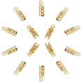 thumbnail image 4 of 100pcs 3x2.5mm Gold Folding Crimp Ends Stainless Steel Crimp Ends Fold Over Ends, 4 of 5