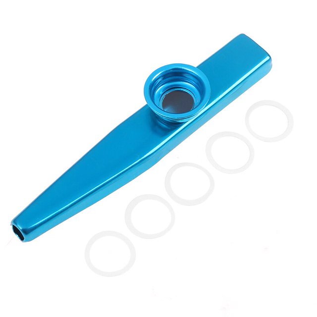 HOT!New Aluminum alloy Metal with 5 pcs Gifts Flute Diaphragm for Music-lovers Children Woodwind Instrument 5pcs He Qiyong unisex