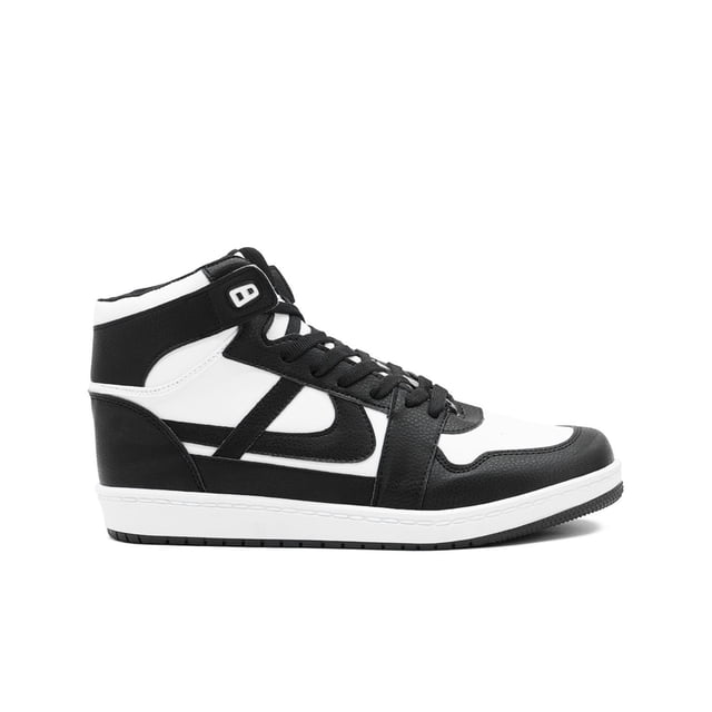 Tenis Bota Panam Para Hombre Casuales Urbano Antiderrapante blanco 25