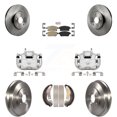 thumbnail image 1 of Transit Auto Front Rear Disc Brake Caliper Rotors Drums Ceramic Pads Kit (8Pc) for Car 2013-2017 Chevrolet Trax KC8-101598N, 1 of 11