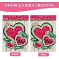 thumbnail image 6 of Summer Watermelon Decorative House Flag, Pink Love Heart Daisy Flower Farmhouse Garden Yard Outside Decorations, Seasonal Rustic Burlap Outdoor Large Home Decor Double Sided 28 x 40, 6 of 6