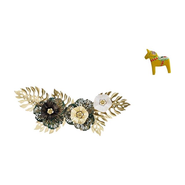 Arte de pared colgante,Decoración de pared de metal con colgante de hierro nórdico de lujo,Figura de escritorio,Estatuas artesanales tradicionales suecas,Figura creativa del caballo