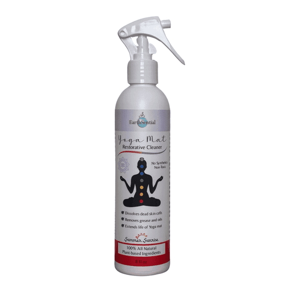 EarthSential Yoga Mat Restorative Cleaner 8oz Spray, All Natural