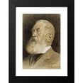 thumbnail image 2 of Sigmund Landsinger 14x18 Black Modern Framed Museum Art Print Titled - Portrait of Arnold Bocklin (1897), 2 of 5