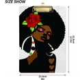 thumbnail image 3 of FMSHPON Black Woman Clipboard Hardboard Wood Nursing Clip Board and Pull for Standard A4 Letter 13x9 inches, 3 of 7