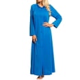 thumbnail image 2 of Women's Shadowline 71280 Petals 54 Inch Coat (Purple S), 2 of 4