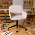 thumbnail image 1 of Homy Casa Ergonomic Office Chair with Adjustable Height & 360° Swivel, Beige Chenille Fabric, 1 of 10