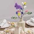 thumbnail image 4 of Easter Eggs Bunny Spray Vines, Pastel Easter Eggs Lavender Rabbit Fake Flowers Stems Easter Decorations for Spring Easter Party Home Floral Arrangement, Twig Branches for Vase Table Centerpieces, C, 4 of 5