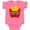 Hot Pink, variant on Inktastic French Fries Funny Fry Lover Boys or Girls Baby Bodysuit