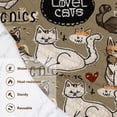 thumbnail image 3 of Trivets for Hot Dishes 15 Inches Hot Pads 3 Pcs Heat Resistant Mats for Countertop Polyester Cord Braiding Durable and Absorbent，Applicable to Kitchen Decor The Cat Is Lazy, 3 of 6