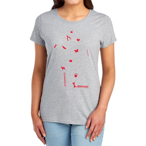 Operation Parts Women's T Shirt, Athletic Heather, Small