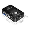 thumbnail image 3 of HW1701 2 Ports USB Manual KVM Switch Box 2 in 1 Out 1080P VGA Switcher, 3 of 3