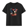 thumbnail image 2 of Boys Girls 2 Piece Cotton T-Shirt and Shorts Summer Outfit Set, Kids Casual Clothing Black, Size 7T, 2 of 9