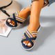 thumbnail image 5 of Amzcrzy Zapatos de mujer,Zapatos de mujer,Zapatillas de mujer, Sandalias de verano para mujer con corrección cruzada elástica, última actualización Sandalias Mujer Zapatillas De Casa, 5 of 6