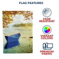thumbnail image 5 of America Forever Boat Garden Flag, 12.5 x 18 inches Double Sided, Blue Boat Flags, Autumn Garden Flag, Fall Leaves Outdoor Seasonal Flags Decorative for Yard, Lawn, and Garden Decor, 5 of 5